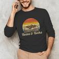 Coffee Beans & Books Retro Bookworm Librarian Unisex Long Sleeve T-Shirt