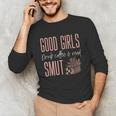 Coffee And Smut Good Girls Read Smutty Book Merch For Women Unisex Long Sleeve T-Shirt Coffee And Smut Good Girls Read Smutty Book Merch For Women Unisex Long Sleeve T-Shirt