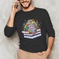 Color Our World Summer Reading 2025 Cute Book Wildflowers Unisex Long Sleeve T-Shirt