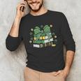 Coquette Bow Books St Patrick's Shamrock Bookworm Librarian Unisex Long Sleeve T-Shirt Coquette Bow Books St Patrick's Shamrock Bookworm Librarian Unisex Long Sleeve T-Shirt