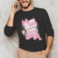 Coquette Reading Book Lover Pink Bow Bookish Mom & Daughter Unisex Long Sleeve T-Shirt