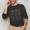 Cozy Bookish Fall Vibes Pumpkin Latte Books Autumn Reading Unisex Long Sleeve T-Shirt Cozy Bookish Fall Vibes Pumpkin Latte Books Autumn Reading Unisex Long Sleeve T-Shirt