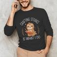 Crafting Stories Is What I Do Reading Writing Book Author Unisex Long Sleeve T-Shirt