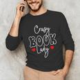 Crazy Book Lady Unisex Long Sleeve T-Shirt