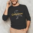 Curly Crow Art And Books Logo Unisex Long Sleeve T-Shirt