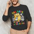 Cute 100 Days In The Books Groovy Boy Girl Teacher Unisex Long Sleeve T-Shirt