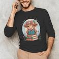 Cute Baby Highland Cow Reading Book Bookworm For Men Women Unisex Long Sleeve T-Shirt Cute Baby Highland Cow Reading Book Bookworm For Men Women Unisex Long Sleeve T-Shirt