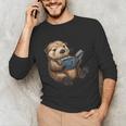 Cute Book Sea Otter Unisex Long Sleeve T-Shirt Cute Book Sea Otter Unisex Long Sleeve T-Shirt
