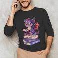 Cute Dragon Read Books Be Kind Stay Weird Book Lover Unisex Long Sleeve T-Shirt Cute Dragon Read Books Be Kind Stay Weird Book Lover Unisex Long Sleeve T-Shirt