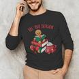 Cute Gingerbread Man Reading Book Nerd Christmas Bookish Unisex Long Sleeve T-Shirt Cute Gingerbread Man Reading Book Nerd Christmas Bookish Unisex Long Sleeve T-Shirt