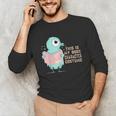 Cute Pigeon This Is My Book Character Costume For Reading Unisex Long Sleeve T-Shirt Cute Pigeon This Is My Book Character Costume For Reading Unisex Long Sleeve T-Shirt