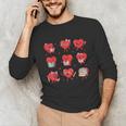 Cute Reading Hearts Valentine Day Book Lover Teacher Student Unisex Long Sleeve T-Shirt Cute Reading Hearts Valentine Day Book Lover Teacher Student Unisex Long Sleeve T-Shirt