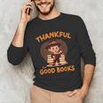Cute Thanksgiving Teacher Librarian Thankful Reading Books Unisex Long Sleeve T-Shirt Cute Thanksgiving Teacher Librarian Thankful Reading Books Unisex Long Sleeve T-Shirt