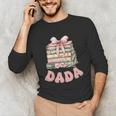 Dada Book First Chapter Birthday Family Matching Party Unisex Long Sleeve T-Shirt