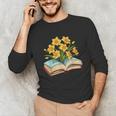 Daffodils Flowers Book Floral Unisex Long Sleeve T-Shirt