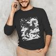 Dark Academia Fantasy Dragon Book Lover Bookish Goblincore Unisex Long Sleeve T-Shirt Dark Academia Fantasy Dragon Book Lover Bookish Goblincore Unisex Long Sleeve T-Shirt