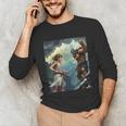David And Goliath Bible Book Of Samuel King David Comic Unisex Long Sleeve T-Shirt