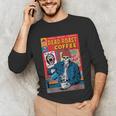 Dead Roast Coffee Comic Book Cover Style Skeleton Barista Unisex Long Sleeve T-Shirt Dead Roast Coffee Comic Book Cover Style Skeleton Barista Unisex Long Sleeve T-Shirt