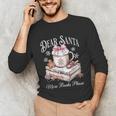 Dear Santa More Book Please Christmas Reading Book Librarian Unisex Long Sleeve T-Shirt Dear Santa More Book Please Christmas Reading Book Librarian Unisex Long Sleeve T-Shirt
