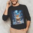 Deer Reads Book Women Girls Reindeer Unisex Long Sleeve T-Shirt