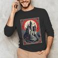 Dracula's Castle Book Cover Illustration Unisex Long Sleeve T-Shirt