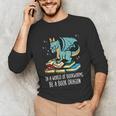 Be A Dragon Read Reading Book Librarian Men Women Kids Unisex Long Sleeve T-Shirt