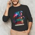Dragons And Books Dragonworm Book Lover Reading Unisex Long Sleeve T-Shirt
