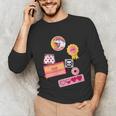 Dungeon Crawler Carl Colorful Sticker Collage LitRPG Book Unisex Long Sleeve T-Shirt Dungeon Crawler Carl Colorful Sticker Collage LitRPG Book Unisex Long Sleeve T-Shirt