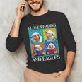 Eagle Love Reading And Eagles Child Book Lover Unisex Long Sleeve T-Shirt