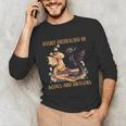 Easily Distracted By Books & Dragons Librarian Book Lover Unisex Long Sleeve T-Shirt
