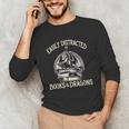 Easily Distracted By Books And Dragons Book Dragon Lover Unisex Long Sleeve T-Shirt Easily Distracted By Books And Dragons Book Dragon Lover Unisex Long Sleeve T-Shirt
