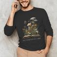 Easily Distracted By Cats And Books Unisex Long Sleeve T-Shirt Easily Distracted By Cats And Books Unisex Long Sleeve T-Shirt