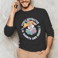 Easily Distracted By Rabbits And Books Reading Unisex Long Sleeve T-Shirt