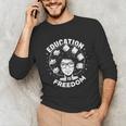 Education Is Freedom History Books African Pride Women Unisex Long Sleeve T-Shirt
