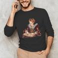 Elizabeth I Reading A Book Unisex Long Sleeve T-Shirt