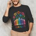 Equality Love Peace Compassion Books Protest Women Girls Kid Unisex Long Sleeve T-Shirt