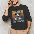 Ew People Introvert Cat Lover Crazy Vintage Cat Lady Unisex Long Sleeve T-Shirt Ew People Introvert Cat Lover Crazy Vintage Cat Lady Unisex Long Sleeve T-Shirt