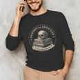 Existential Crisis Club Lifetime Member Skull And Books Unisex Long Sleeve T-Shirt