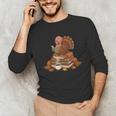 Fall Book Vintage Turkey Thanksgiving Reading Book Lovers Unisex Long Sleeve T-Shirt Fall Book Vintage Turkey Thanksgiving Reading Book Lovers Unisex Long Sleeve T-Shirt