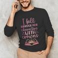 I Fall For The Characters WCrowns Fantasy Book Lover Tee Unisex Long Sleeve T-Shirt