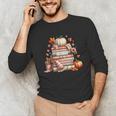 Fall Colors s I Love Fall s Books & Pumpkins Unisex Long Sleeve T-Shirt Fall Colors s I Love Fall s Books & Pumpkins Unisex Long Sleeve T-Shirt