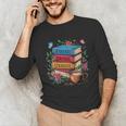 Fantasy Drama Tragedy Books Subtle Reader Librarian Flower Unisex Long Sleeve T-Shirt