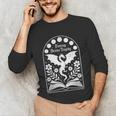 Fantasy Drama Tragedy Dragon Book Magic Gothic Moon Phases Unisex Long Sleeve T-Shirt Fantasy Drama Tragedy Dragon Book Magic Gothic Moon Phases Unisex Long Sleeve T-Shirt
