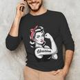 Female Librarian Rosie Riveter Book Guardian Woman Unisex Long Sleeve T-Shirt