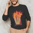 Flames And Lighter Costume For Matchbook Lovers Unisex Long Sleeve T-Shirt Flames And Lighter Costume For Matchbook Lovers Unisex Long Sleeve T-Shirt