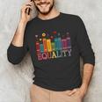 Floral Flower Book Equality Human Rights Women's Rights Unisex Long Sleeve T-Shirt