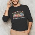 Flourish Dream Thrive Floral Books For Book Lovers Unisex Long Sleeve T-Shirt Flourish Dream Thrive Floral Books For Book Lovers Unisex Long Sleeve T-Shirt