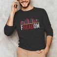 Freadom Shelf Read Reading Book Librarian Men Women Kids Unisex Long Sleeve T-Shirt