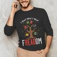 Freadom Tree Read Reading Librarian Book Across America Unisex Long Sleeve T-Shirt