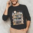 Ghost Book Reading Books Lover Teacher Happy Halloween Unisex Long Sleeve T-Shirt Ghost Book Reading Books Lover Teacher Happy Halloween Unisex Long Sleeve T-Shirt